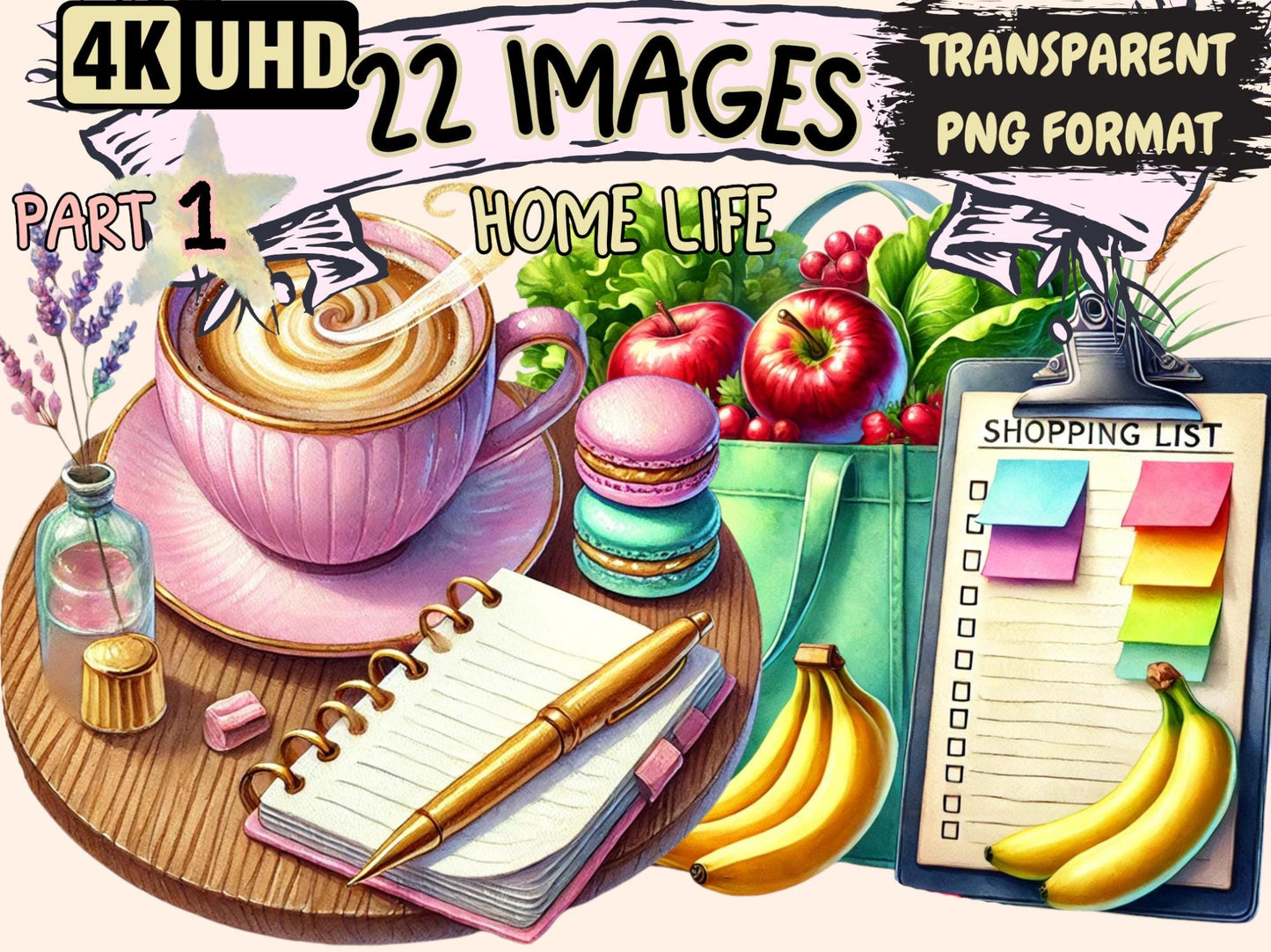 Home Life Clipart - High - Quality Instant Digital Download for Creative Projects