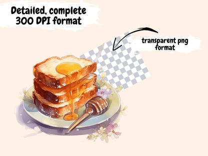 Honey Treats Watercolor Clipart desserts clipart - Wonders Artist