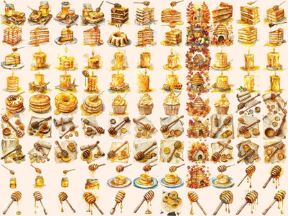 Honey Watercolor Clipart bee clipart - Wonders Artist