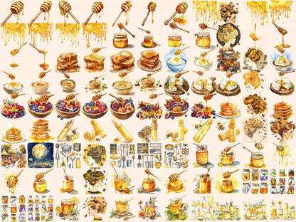 Honey Watercolor Clipart bee clipart - Wonders Artist