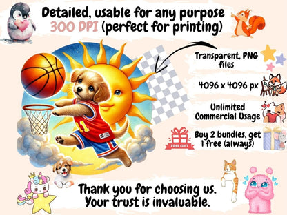 Hoops & Rainbows Clipart animal clipart - Wonders Artist