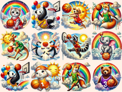 Hoops & Rainbows Clipart animal clipart - Wonders Artist