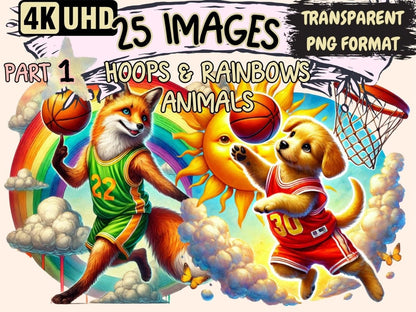Hoops & Rainbows Clipart animal clipart - Wonders Artist