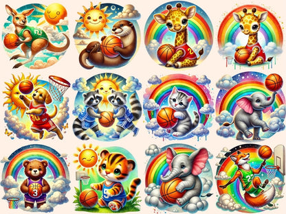 Hoops & Rainbows Clipart animal clipart - Wonders Artist