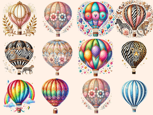 Hot Air Balloons Clipart