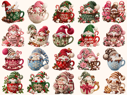 Hot Cocoa Gnomes Clipart — preview grid 6