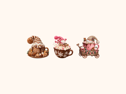 Hot Cocoa Gnomes Clipart — preview grid 8