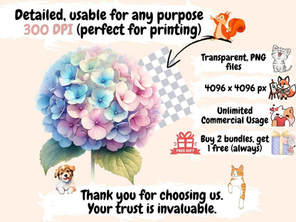 Hydrangeas Clipart bouquet clipart - Wonders Artist