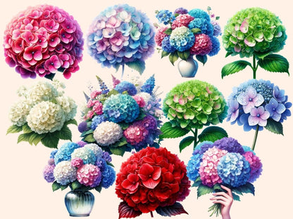 Hydrangeas Clipart bouquet clipart - Wonders Artist