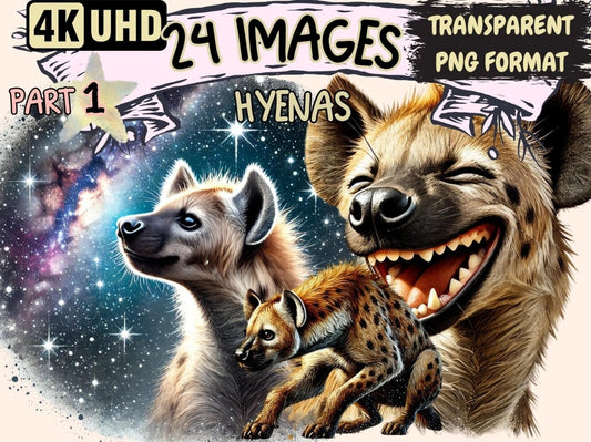 Hyenas Clipart animal artwork - Wonders Artist