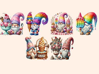 Ice Cream Gnomes Clipart cute gnome clipart - Wonders Artist