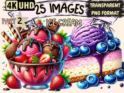 Ice Cream (P2) Clipart digital ice cream - Wonders Artist