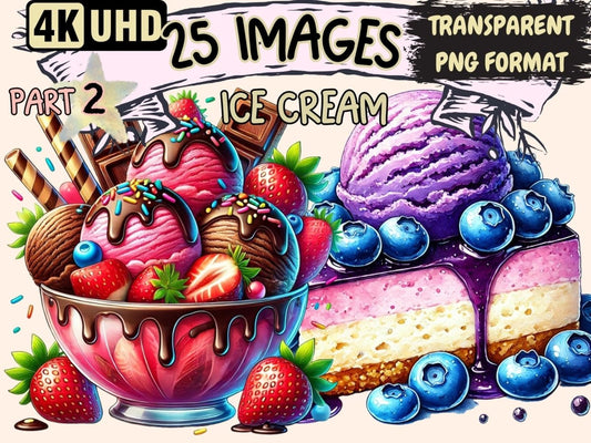 Ice Cream (P2) Clipart digital ice cream - Wonders Artist