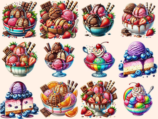 คลิปอาร์ตไอศกรีม (P2)