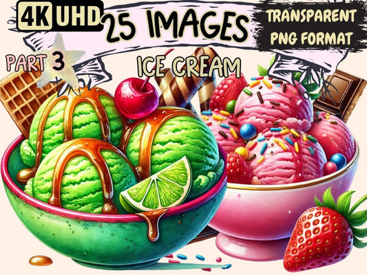 Ice Cream (P3) Clipart digital ice cream - Wonders Artist