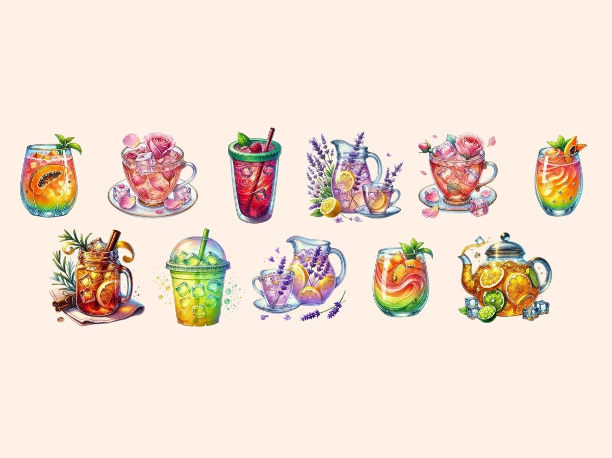 Iced Tea Clipart cold tea clipart ice drink clipart ice tea clipart - WondersArtist