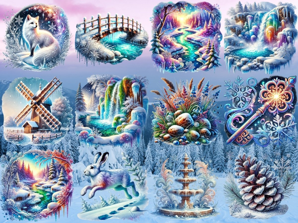 Icy Wonderland Clipart (BEPERKTE EDITIE) image 5