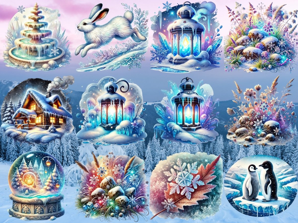 Icy Wonderland Clipart (BEPERKTE EDITIE) image 2