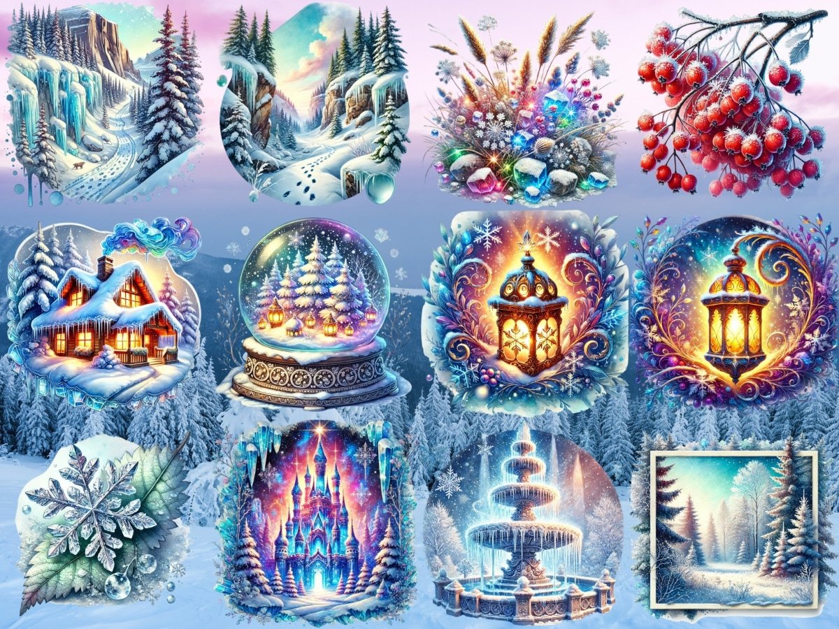 Icy Wonderland Clipart (BEPERKTE EDITIE) image 6