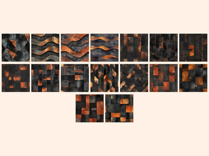 Industrial Glow Seamless Digital Paper Cyberpunk Pattern - Wonders Artist