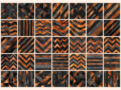 Industrial Glow Seamless Digital Paper Cyberpunk Pattern - Wonders Artist