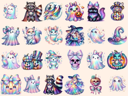 Iridescent Halloween Clipart cute halloween png halloween clipart halloween designs - WondersArtist