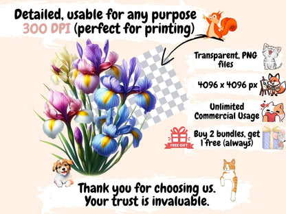 Irises Clipart blooming iris clip - Wonders Artist