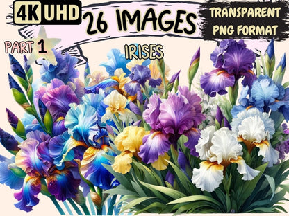 Irises Clipart blooming iris clip - Wonders Artist
