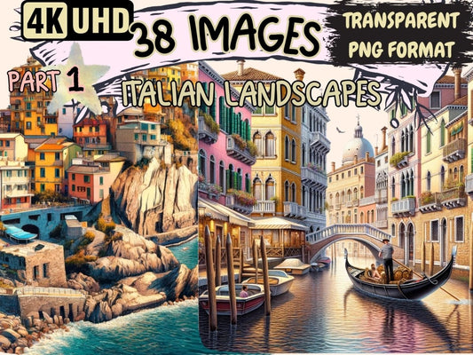 Italian Landscapes Clipart Cute landscape art - Wonders Artist