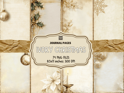 Ivory Christmas Journal Pages All Bundles Journal Pages new bundles all - WondersArtist
