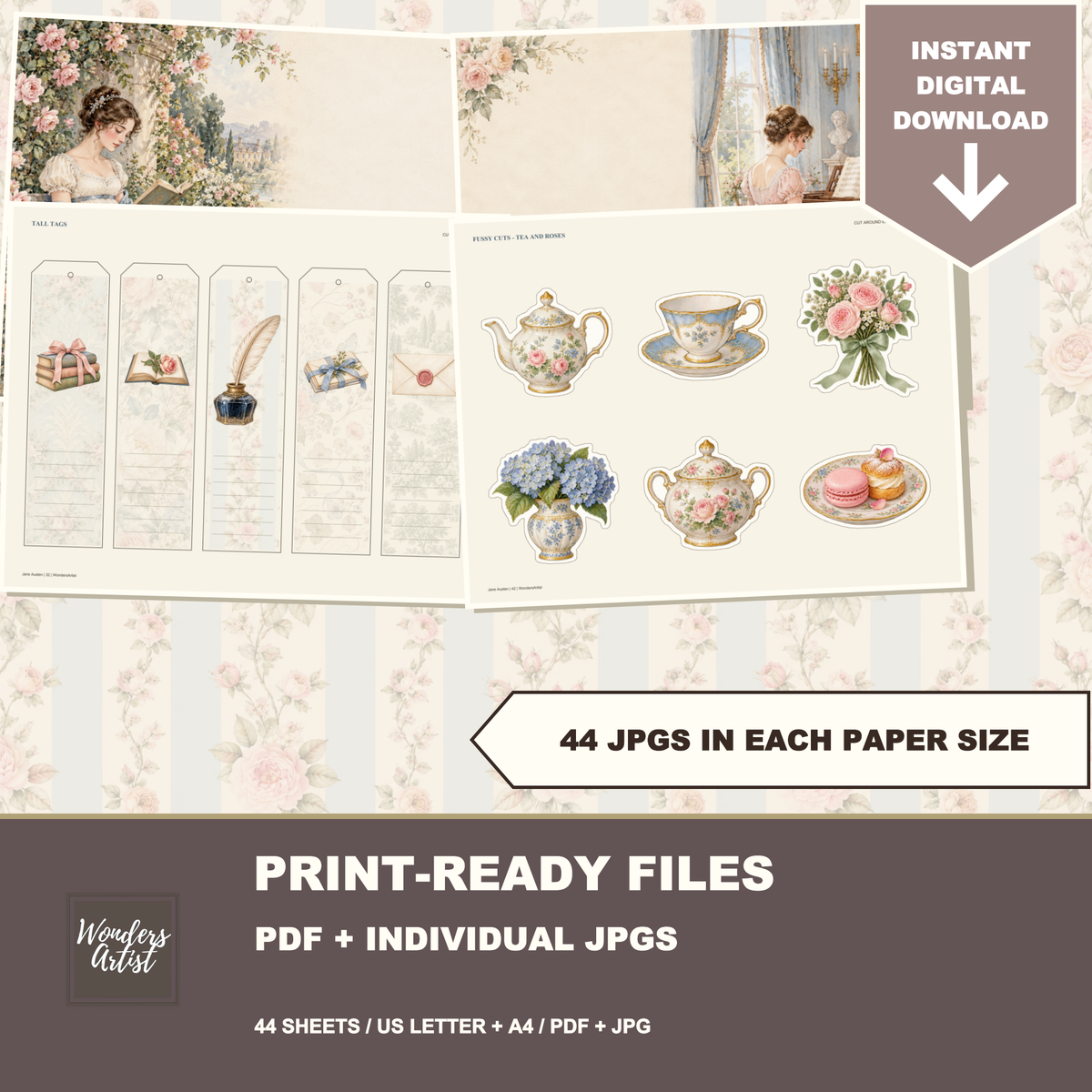 Jane Austen Journal Kit — print quality and formats
