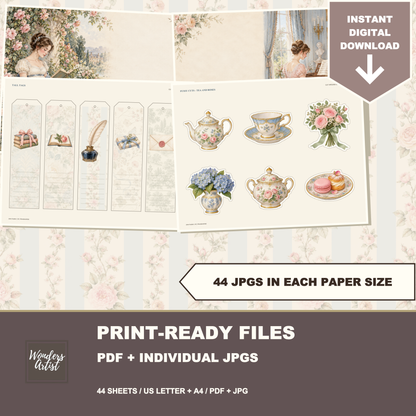 Jane Austen Journal Kit — print quality and formats