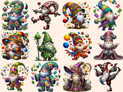 Jester Gnomes Clipart clown gnome clipart - Wonders Artist