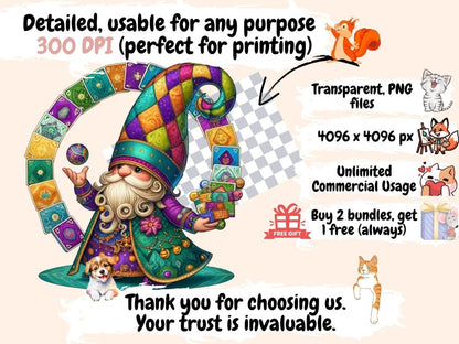 Jester Gnomes Clipart clown gnome clipart - Wonders Artist