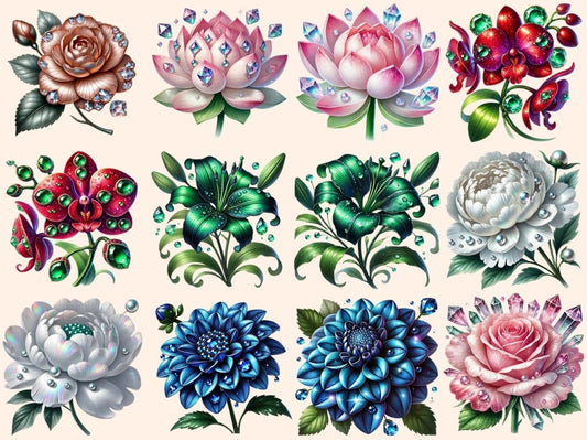 Дорогоцінні Квіти (P8) Кліпарт