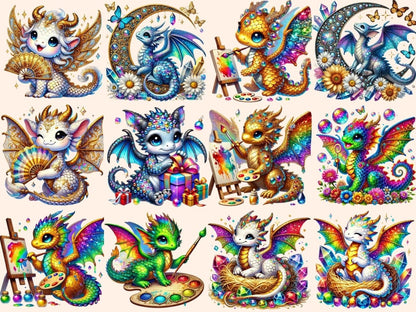 Jewelry Dragons (P2) Clipart dragon art - Wonders Artist