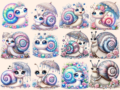 Jewelry Snails Clipart Cute snail art - Wonders Artist