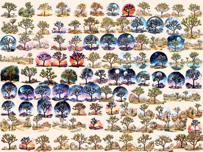 Joshua Trees Watercolor Clipart california clipart - Wonders Artist