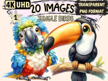 Jungle Birds Clipart birds clipart - Wonders Artist