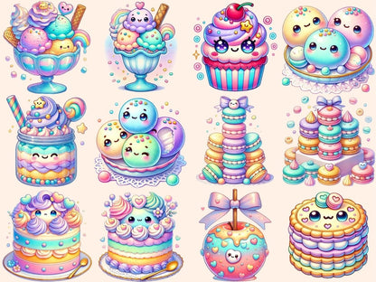 Kawaii Pastel Desserts Clipart cupcake png - Wonders Artist