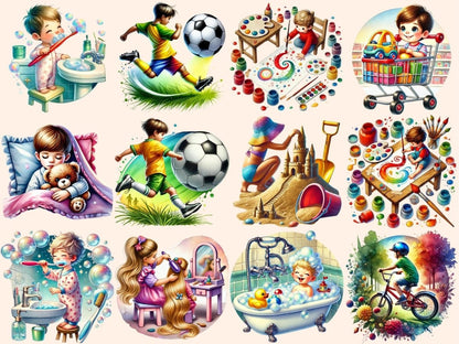 Kid Activities Clipart activity sheets art - Wonders Artist