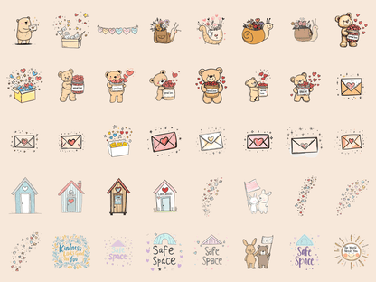 Kindness Club Cardmaking Clipart All Bundles Cardmaking Clipart - WondersArtist