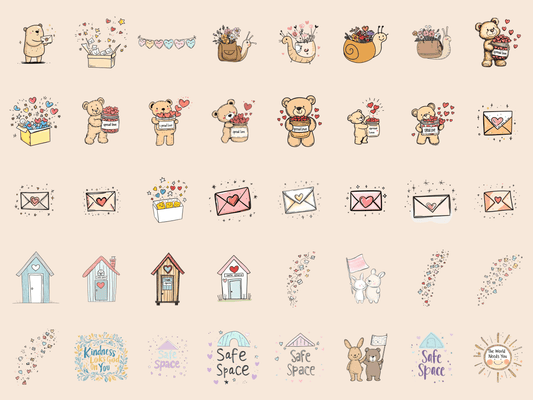 Kindness Club Cardmaking Clipart