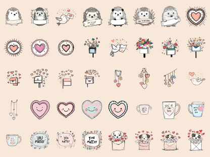 Kindness Club Cardmaking Clipart All Bundles Cardmaking Clipart - WondersArtist