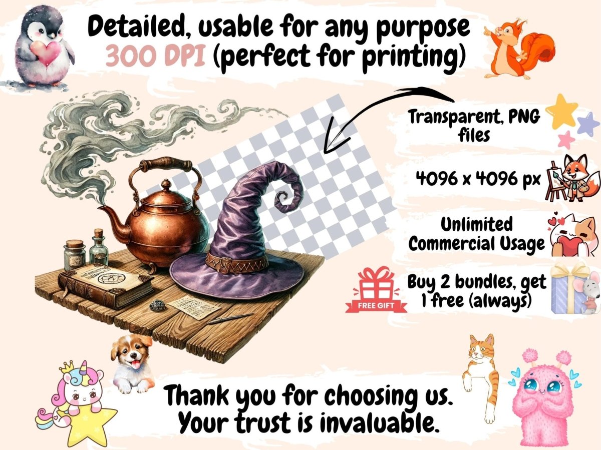 Kitchen Witches Clipart cooking magic art - Wonders Artist