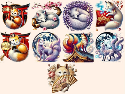 Kitsune Clipart fantasy fox png - Wonders Artist