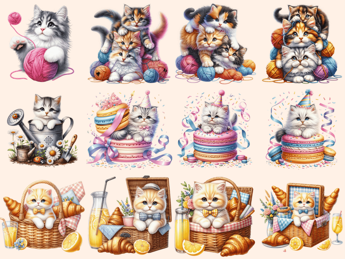 Kittens Clipart autopost Cat clip art Cat clipart - WondersArtist