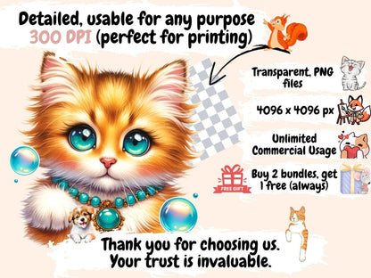 Kittens (P2) Clipart Cat clip art - Wonders Artist