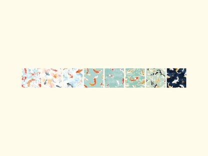 Koi Fish Digital Paper All Bundles Backgrounds Digital Paper - WondersArtist