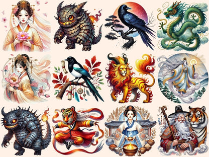 Korean Mythology Clipart celestial dragon png - Wonders Artist